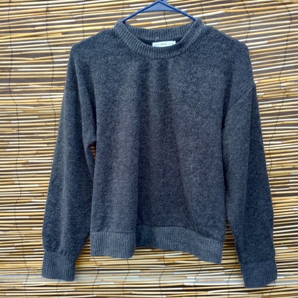 For The Republic Gray Crewneck Long Sleeve Sweater - XS